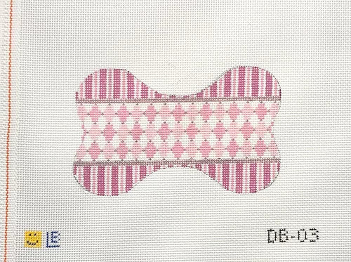 Dog Bone, Harlequin Pink (can personalize)