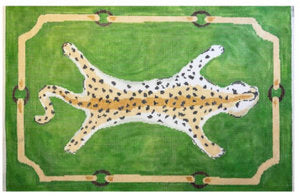 Leopard Clutch on Green