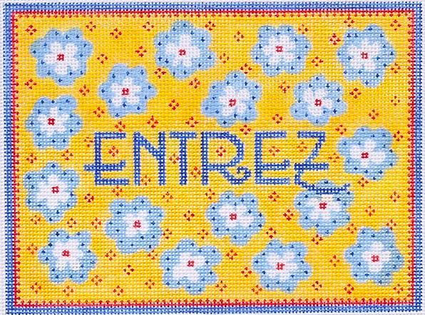 “Entrez” Provençal – yellow, red & blues