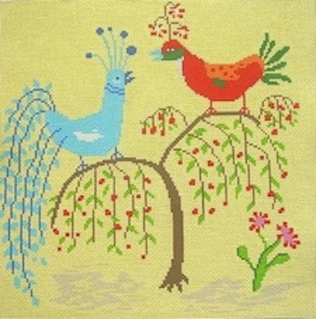 Birds of a Feather Gossip Canvas