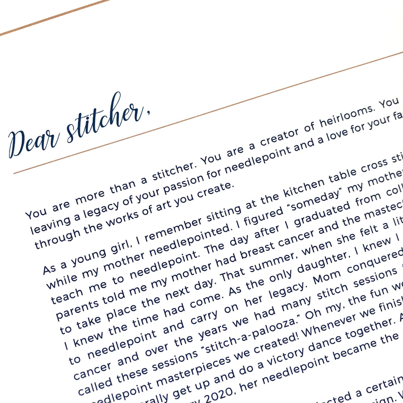 The Legacy Needlepoint Journal