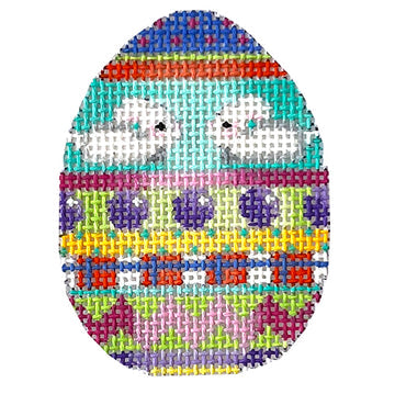 Bunnies Dots Chevron Mini Egg