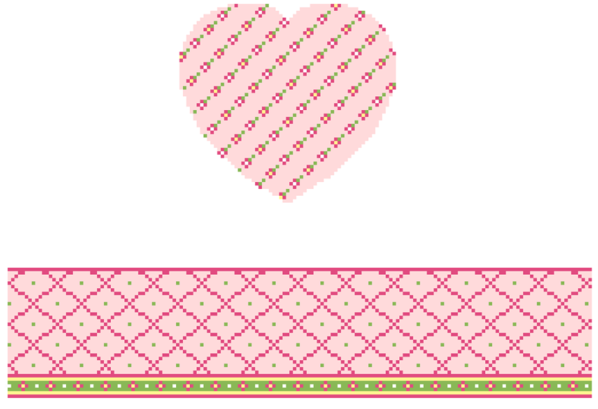 Funda Scully Pink Heart Canvas