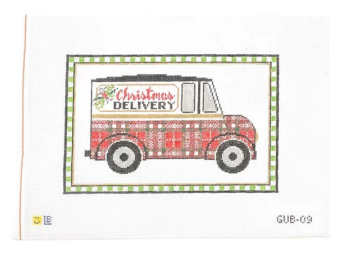 Lauren Bloch Designs Christmas Delivery Truck Canvas