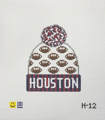 Lauren Bloch Designs Beanie - Houston Texans Football Canvas