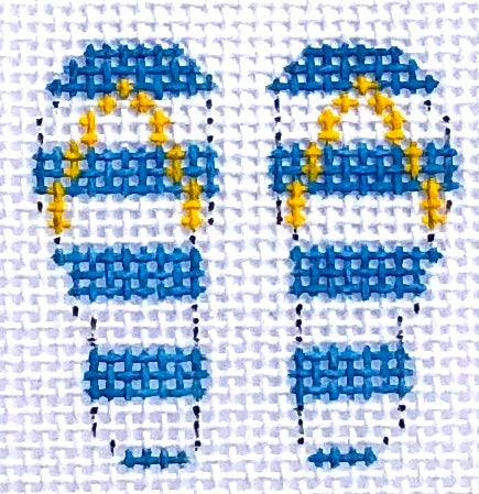 Mini - Blue Flip Flops