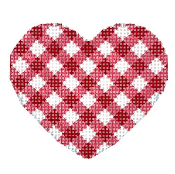 Red Gingham Mini Heart