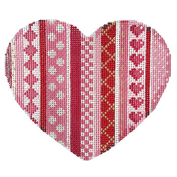 Vertical Patterns Lg  Heart