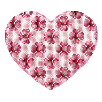 Heart Flower Repeat Lg  Heart