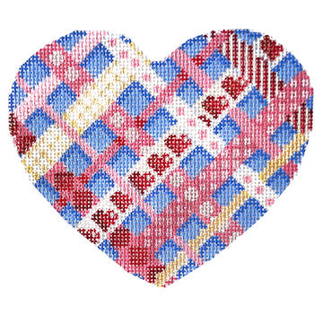 Woven Ribbon Lg  Heart