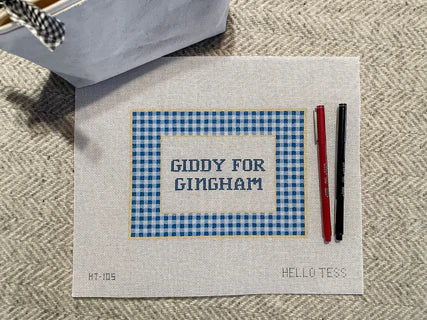 Giddy for Gingham (18 mesh)