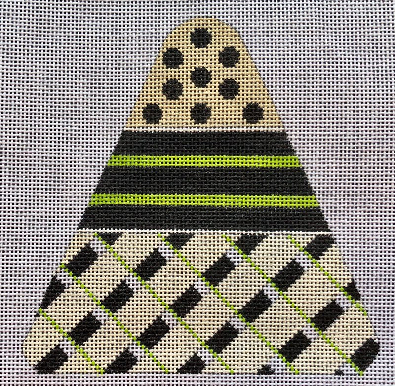 Candy Corn - B&W Plaid
