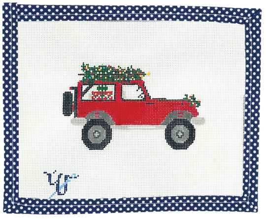 Holiday Jeep (with stitch guide)