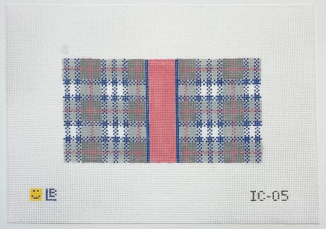 Grey & Blue Plaid, 3x3
