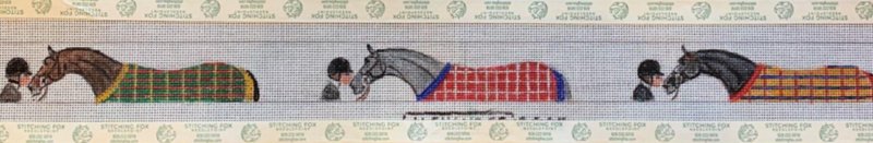 bonnie alexander needlepoint belt canvas big girls love their horses