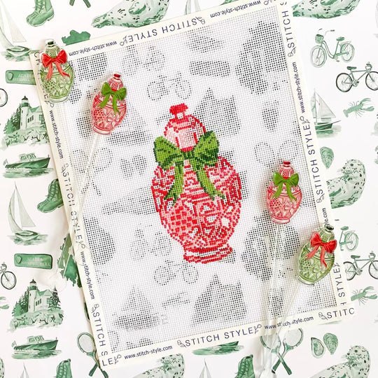 Reg Ginger Jar with Green Bow