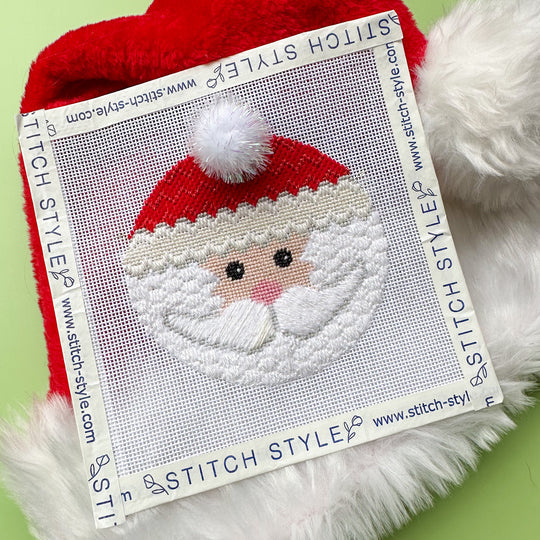 Christmas Collection: Santa Face Round