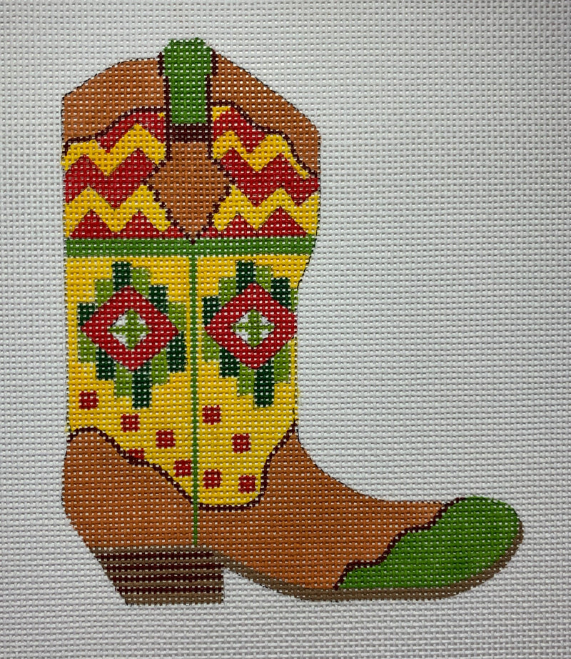 Cowgirl Boot – Zigzag Southwestern (pointing right)