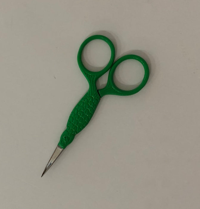 Scissors - Fish 3.5" Green