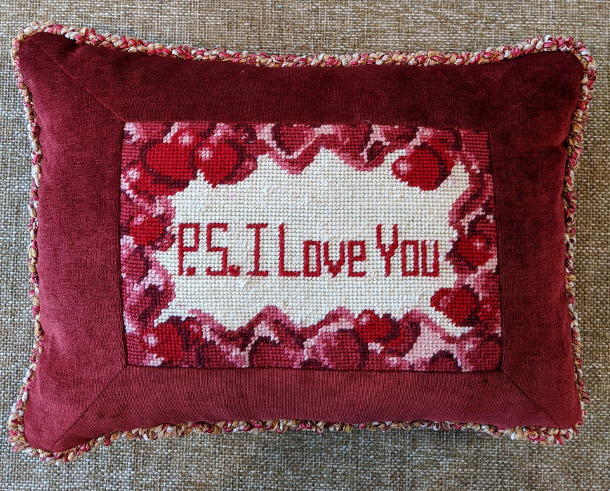 PS I Love You Needlepoint Pillow