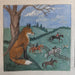 fox watching hunt needlepoint canvas by bonnie alexander