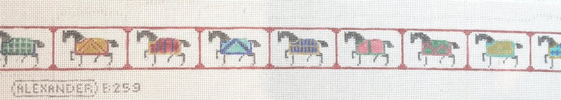 Horses with Silk Blankets