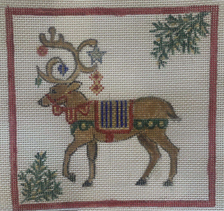 Reindeer Christmas Square