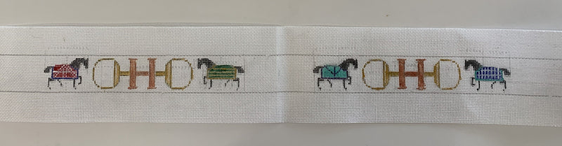 Horse Belt with Orange "H"s