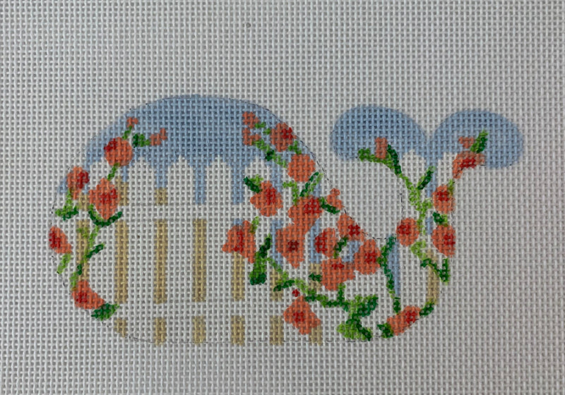 Mini Whale – Rose Picket Fence