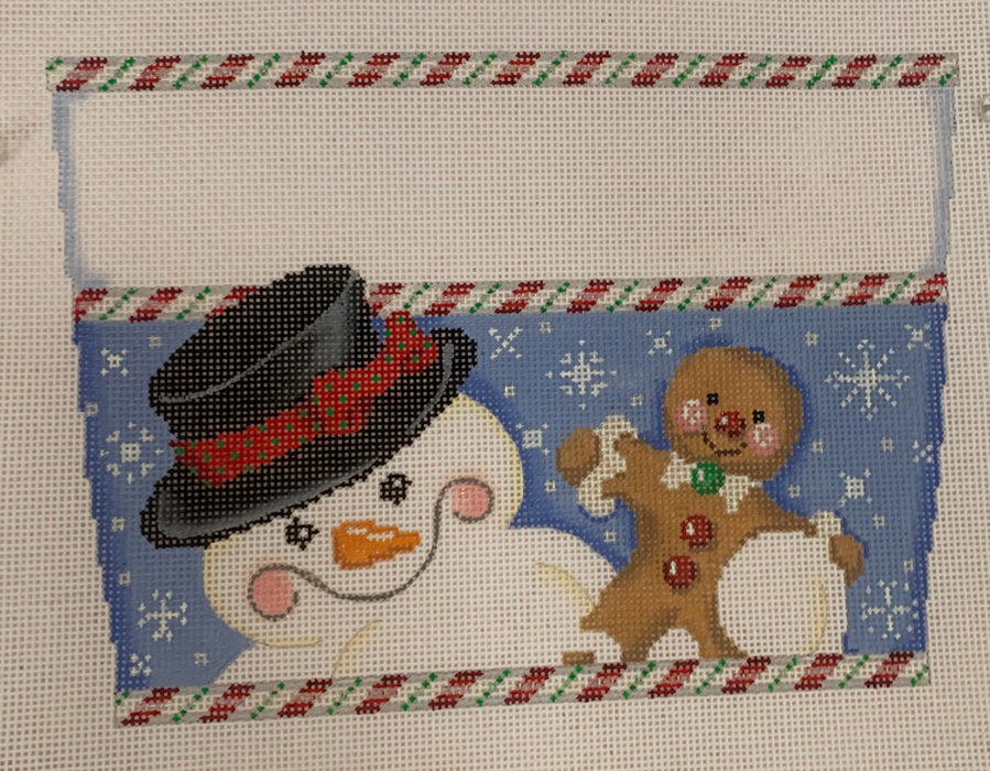 Snowman & Gingerbread Man Stocking Cuff
