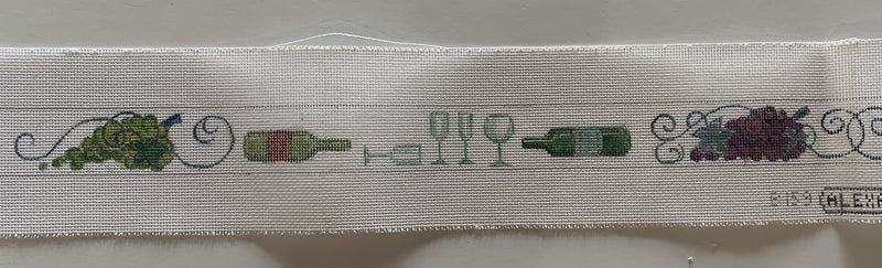 Wine Bottles & Grapes Belt