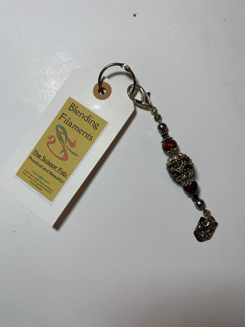 Beaded Scissor Fob