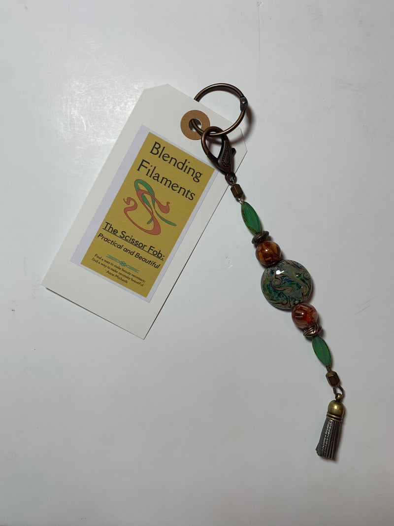 Beaded Scissor Fob