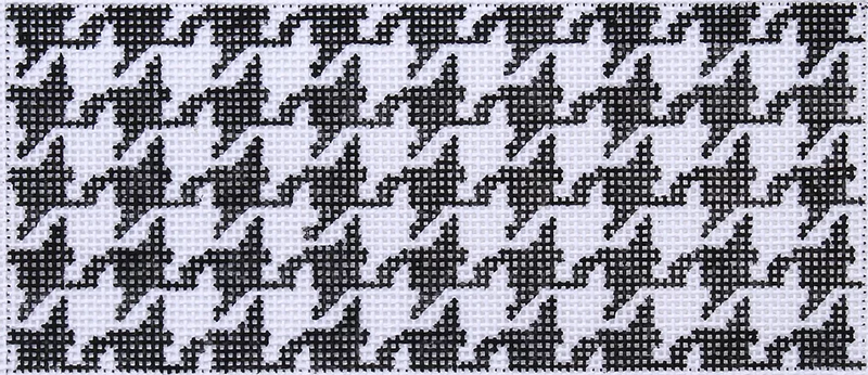 Insert – Houndstooth – black & white w/ red lettering