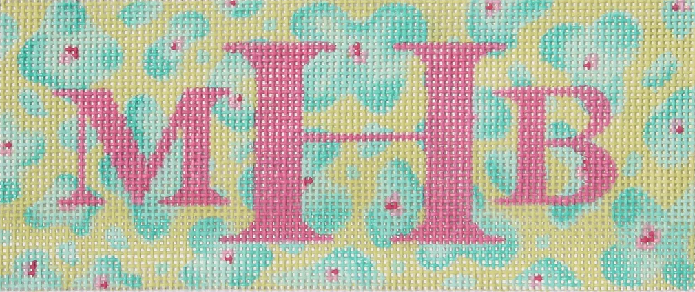 Insert – Leopard –key lime, turquoise & pink w/ bright pink letters