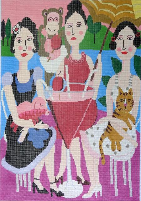 Birds of a Feather Lady Lunch Canvas