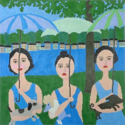 Birds of a Feather Spring Stroll Canvas