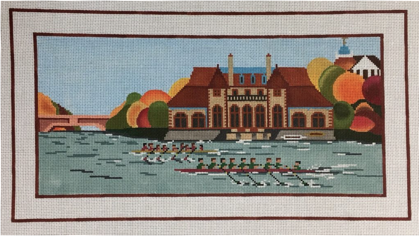 Wellesley Collection Rowing on the Charles Canvas