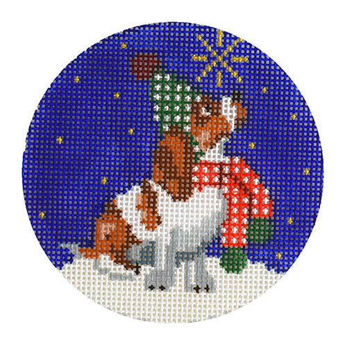 Midnight Basset Hound Round