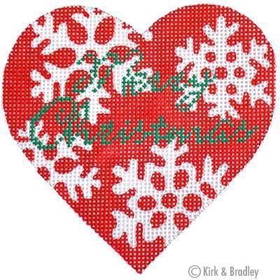 Red Snowflake Heart