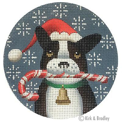 French Bulldog Xmas Circle
