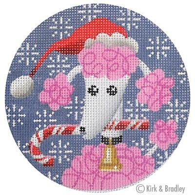 Pink Poodle Xmas Circle