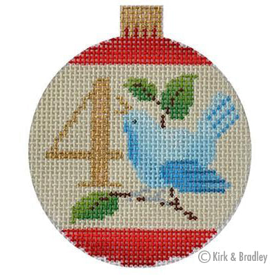 12 Days Bauble - 4 Calling Birds