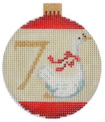 12 Days Bauble - 7 Swans