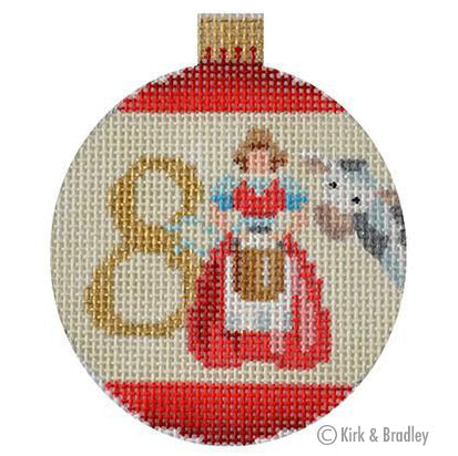 12 Days Bauble - 8 Maids
