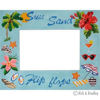 Sun Sand Flip Flops Picture Frame