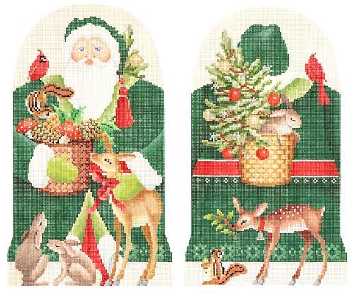 Two-Sided Forest Friends Father Christmas