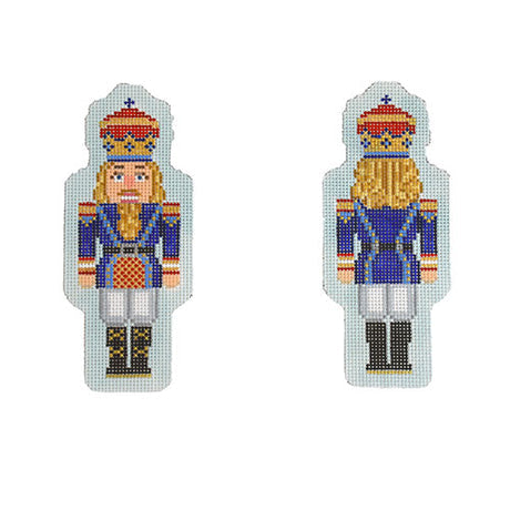 Double-sided Nutrcracker Ornament - Royal Blue