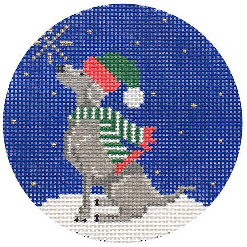 Midnight Weimaraner Round