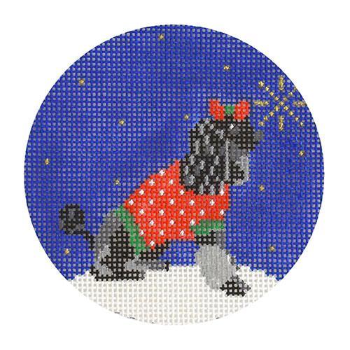 Midnight Poodle Round